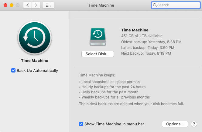 Time Machine Backup