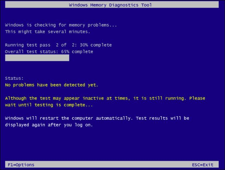 Windows Memory Diagnostic tool