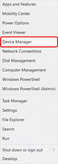 open device manager