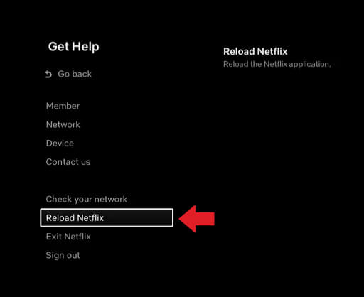 reload netflix