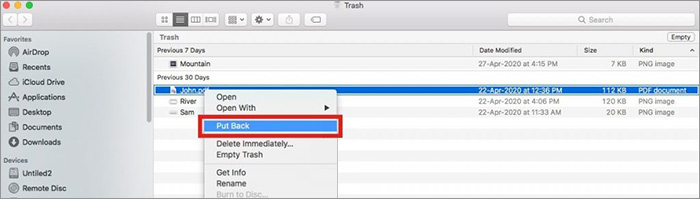 Recover Deleted Photos from Mac