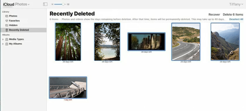 restore deleted photos from iCloud