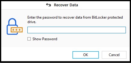 Provide the encrypted key Password