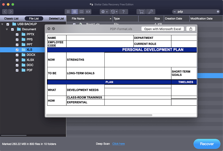 Recover Excel File