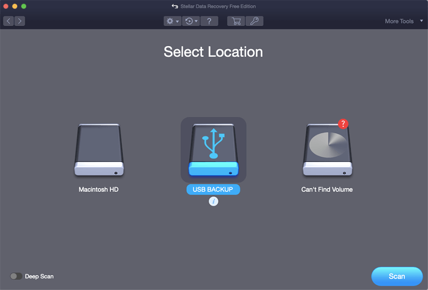 Select Location for Excel File Recovery