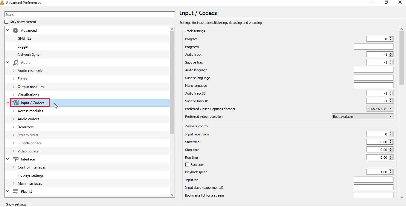 Cache values in VLC Player - Advanced