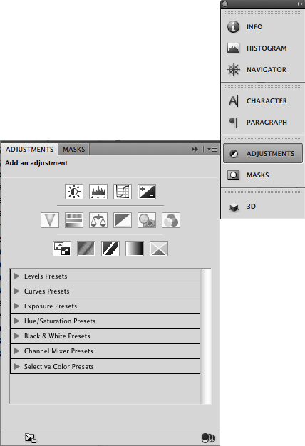 select adjustment layer