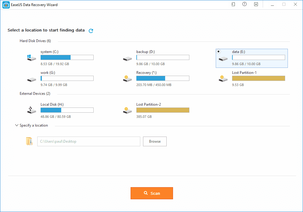 EaseUS Data Recovery