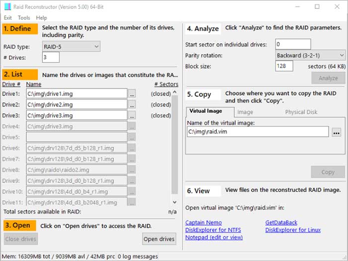 GetBack RAID data recovery