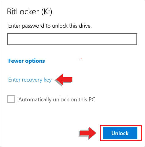 unlock-bitlocker-encryption-enter-recovery-key-7.4