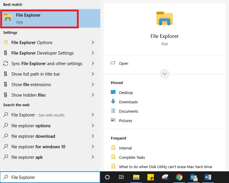 Open File Explorer