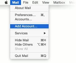 Add Account in Apple Mail