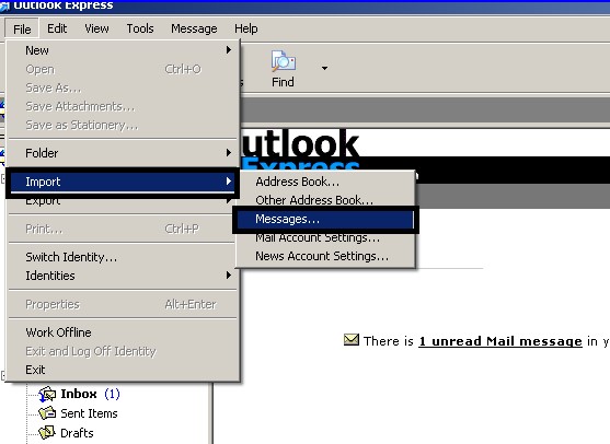 Import Messages from Eudora into Outlook Express