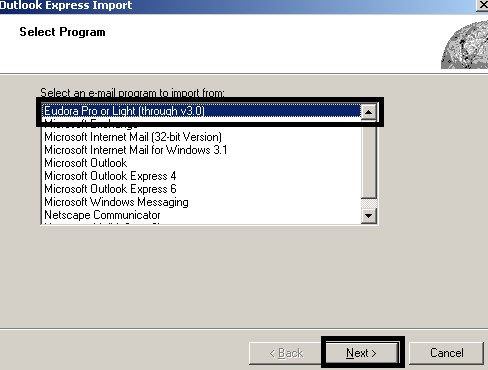Select Eudora