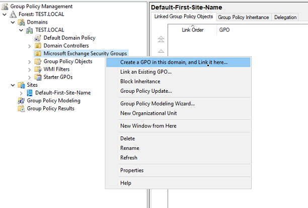 create cached exchange mode gpo