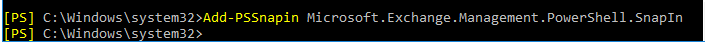 Add-PSSnapin Microsoft.Exchange.Management.PowerShell.SnapIn