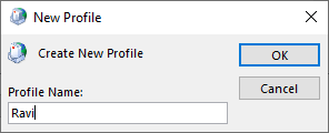 create new outlook profile