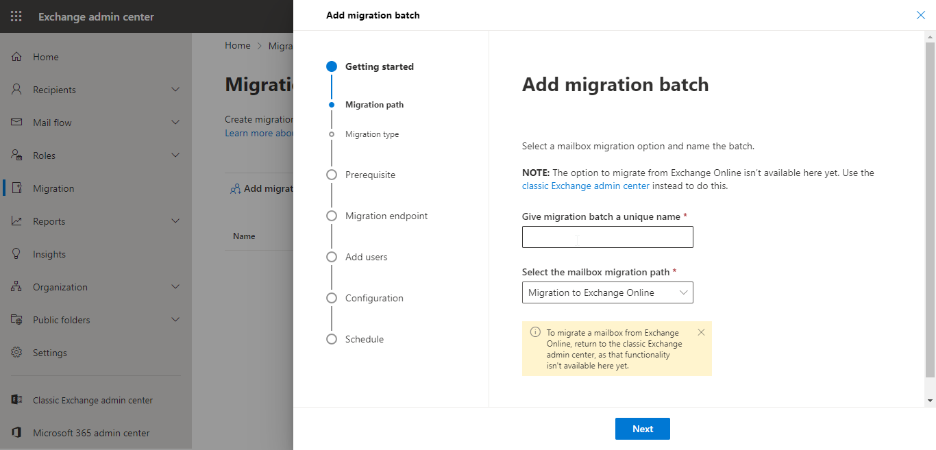 add imap migration batch