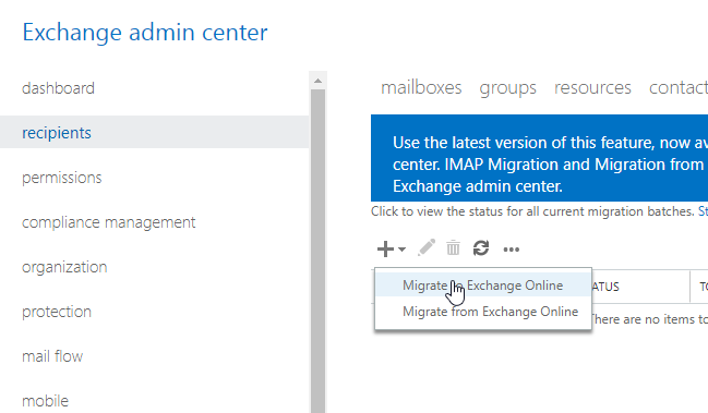 migrate to exchange online