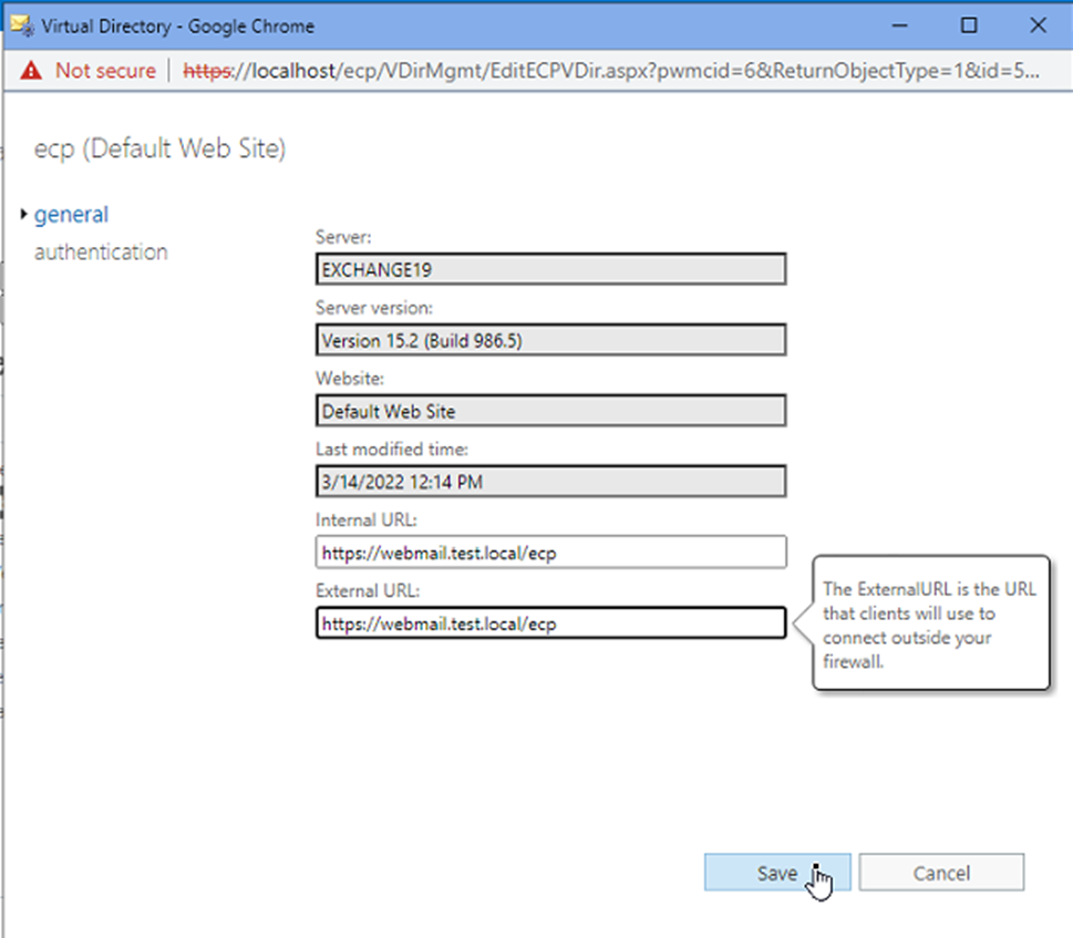 check ecp virtual directories and update them