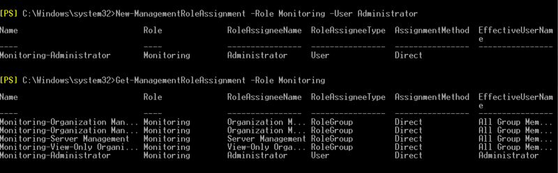 check the role is assigned to the user or administrator