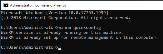 check the winrm configuration