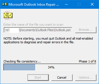 repairing pst file corruption