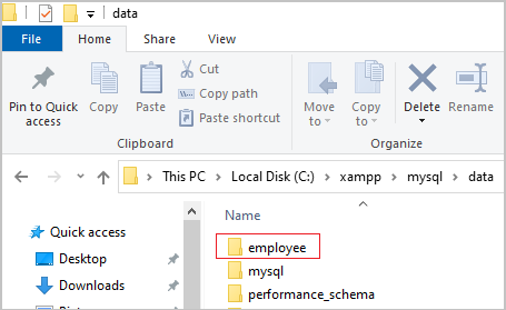 mysql-database-path