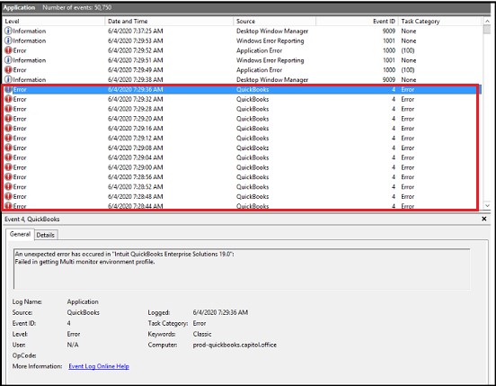 QuickBooks Error 4