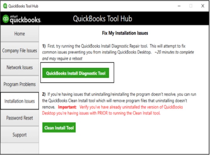 QuickBooks Install Diagnostic Tool