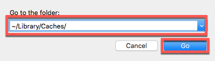 Go To Library Folder Caches