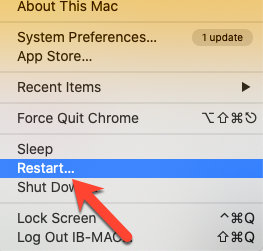 Restart Mac