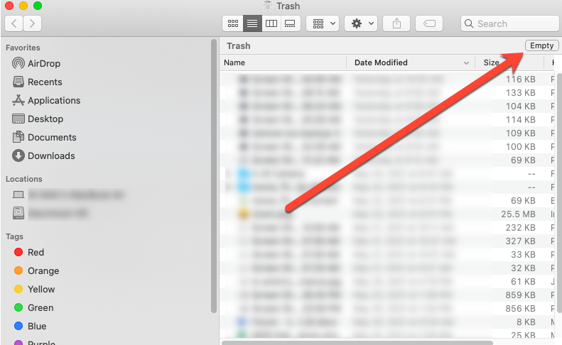 Empty Trash