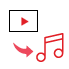 Convert Video File to Audio Format 