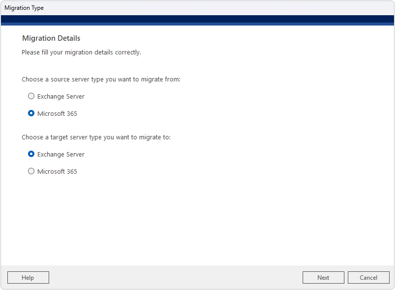 Migration Type