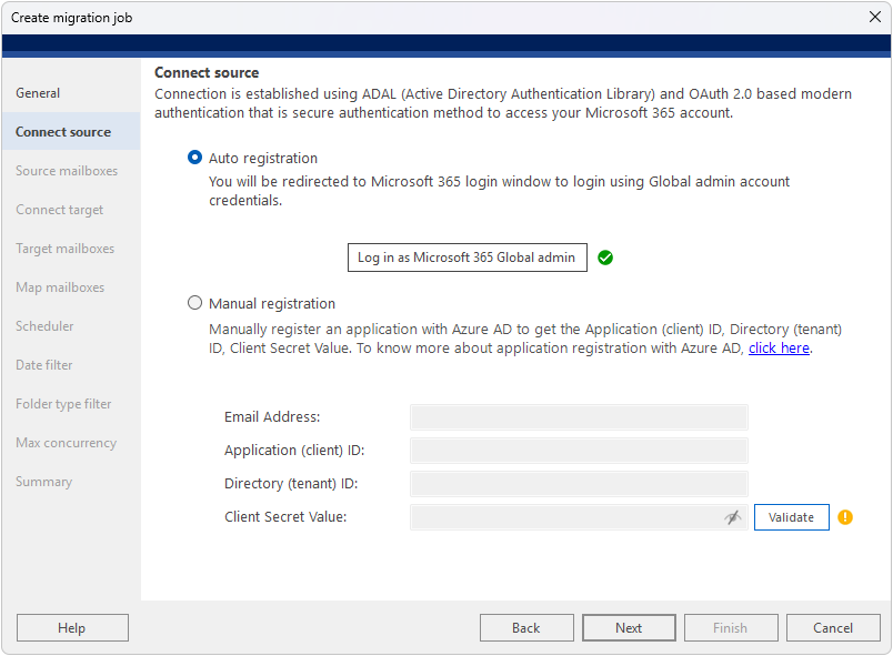 Auto Registration