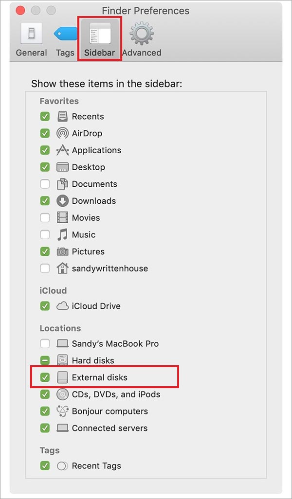 mac external hard drive not showing up in disk utility