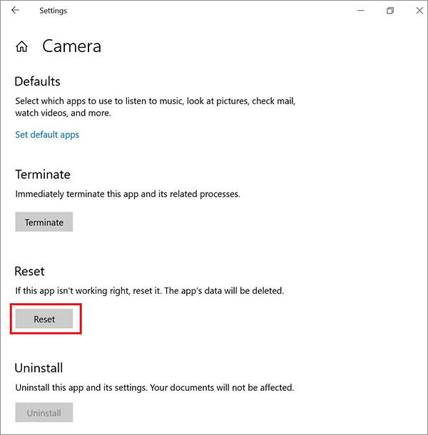 Fix Camera Error Code 0xa00f4244 on Windows 10/11