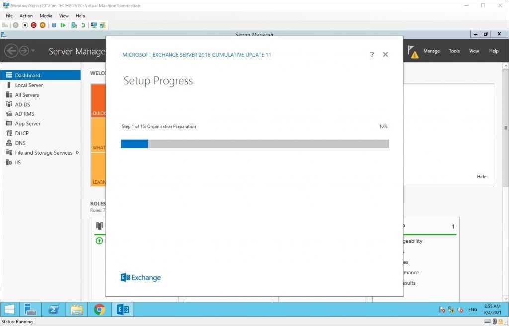 How to setup a new exchange 2019 server 