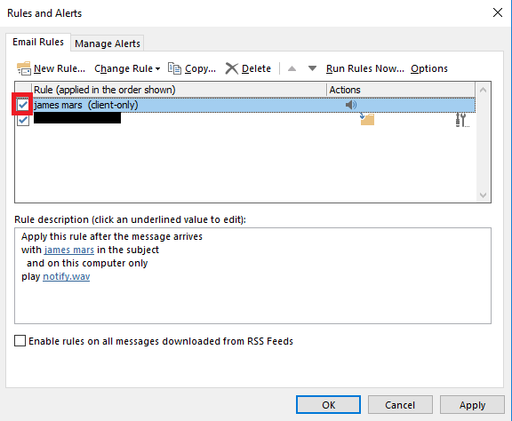 outlook 365 delete emails in specific folder