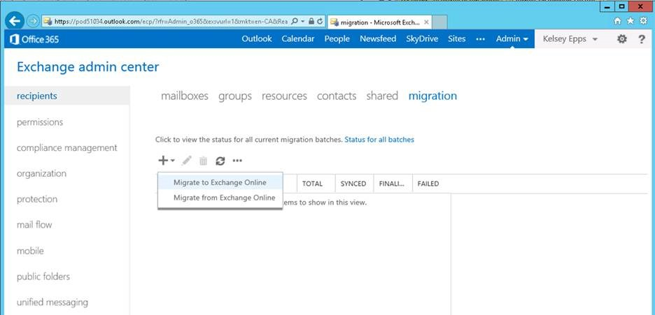 How to migrate Exchange 2007 to Office 365