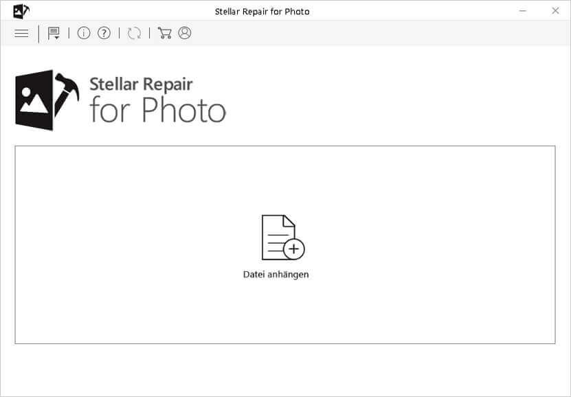 Abbildung: Hauptschnittstelle von Stellar Repair for Photo