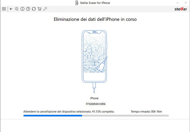 Processo di cancellazione e riscrittura