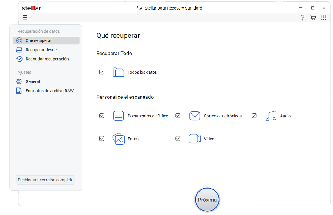 Solución experta para la recuperación de datos