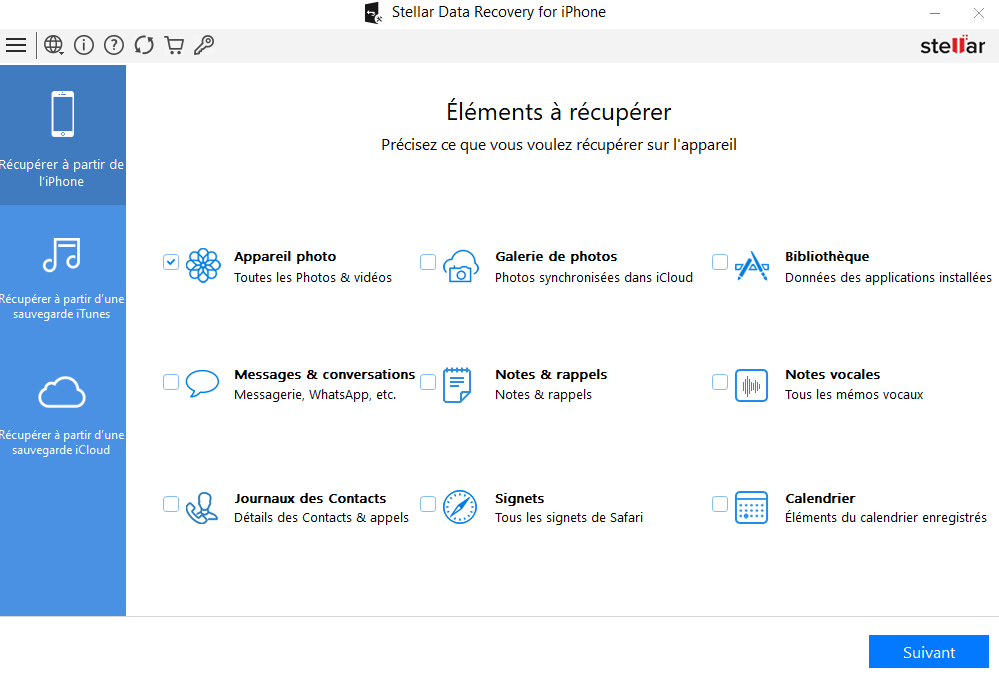 Stellar Data Recovery for iPhone