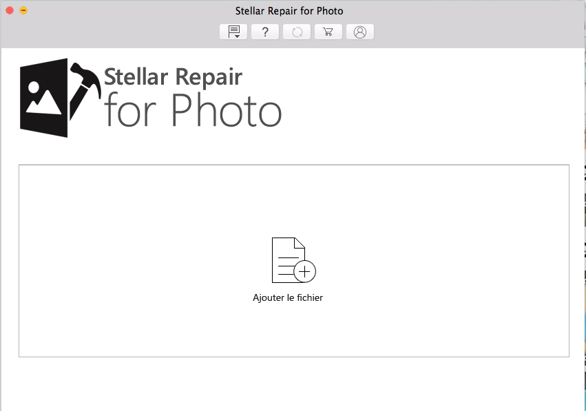 Stellar Repair for photo- Add files