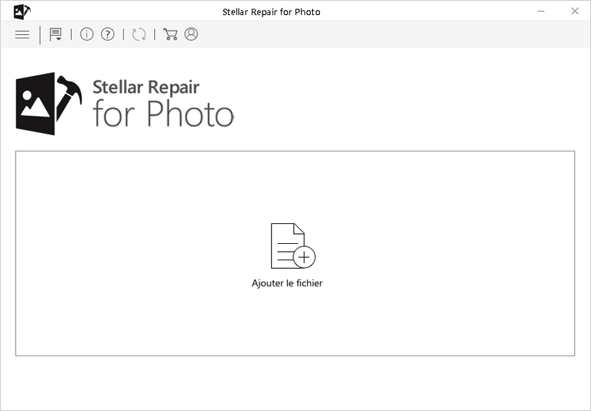 Figure : Interface principale de Stellar Repair for Photo