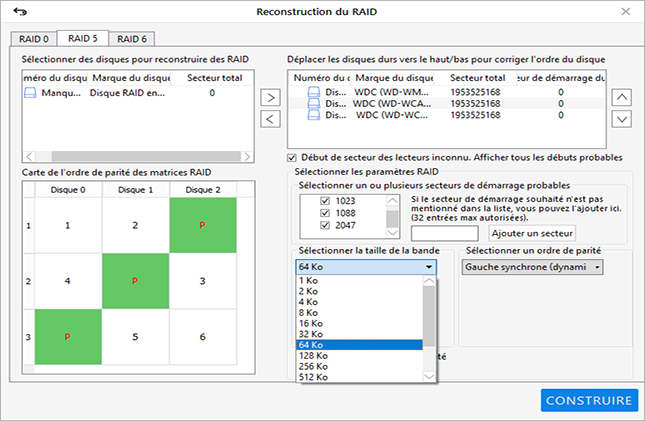 Reconstruction du raid