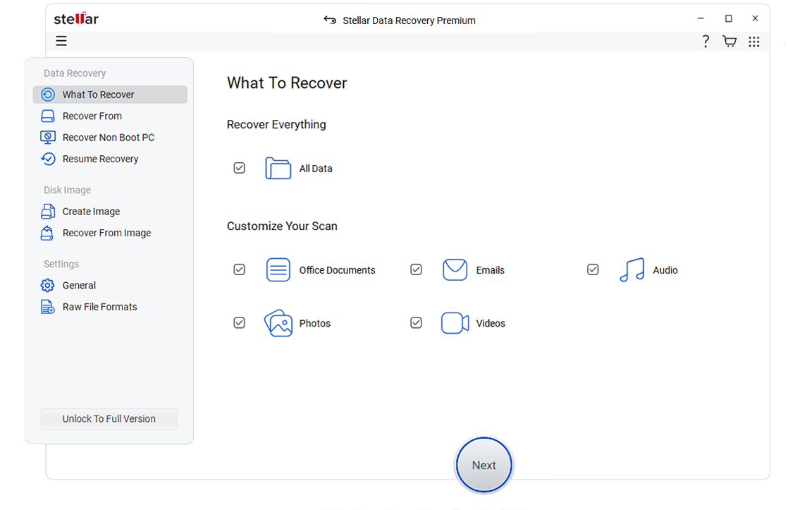 Select File Type