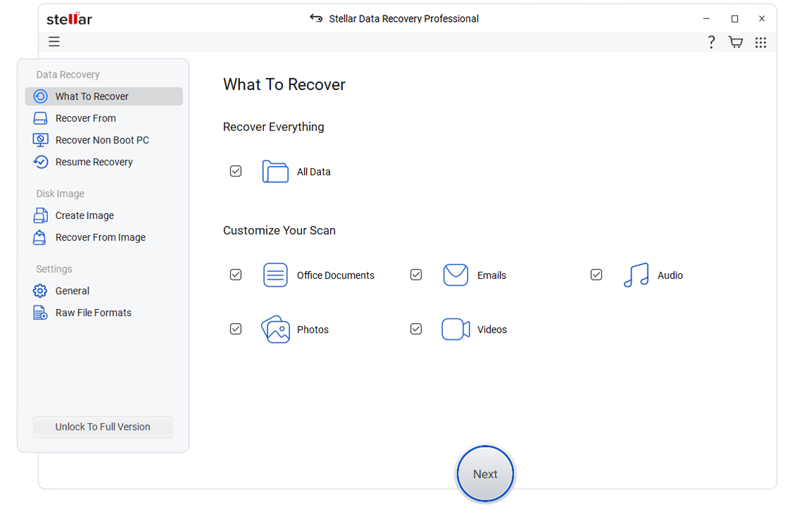 Select File Type